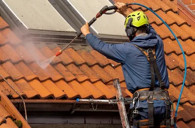 Démoussage et hydrofuge de toiture à Adon